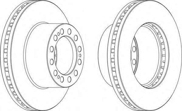 Тормозной диск FERODO FCR204A