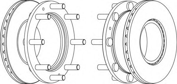 Тормозной диск FERODO FCR307A