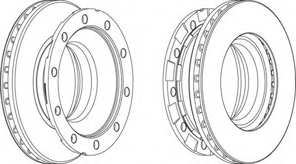Тормозной диск FERODO FCR336A