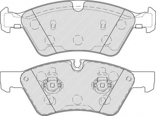 Комплект тормозных колодок, дисковый тормоз FERODO FSL1830