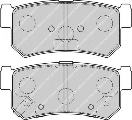 Комплект тормозных колодок, дисковый тормоз FERODO 23674