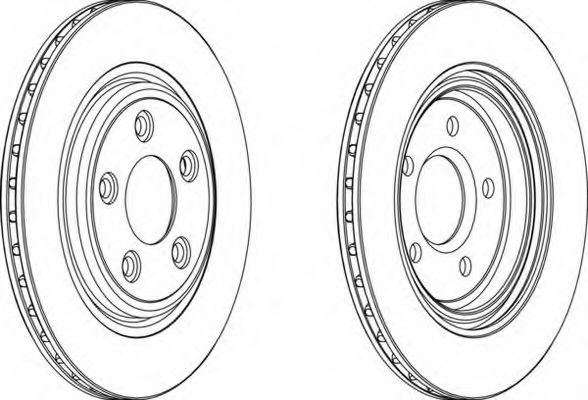 Тормозной диск FERODO DDF1108C