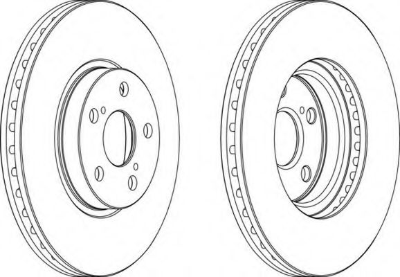 Тормозной диск FERODO DDF1508C