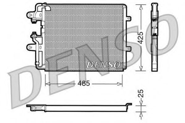 Конденсатор, кондиционер DENSO DCN09030