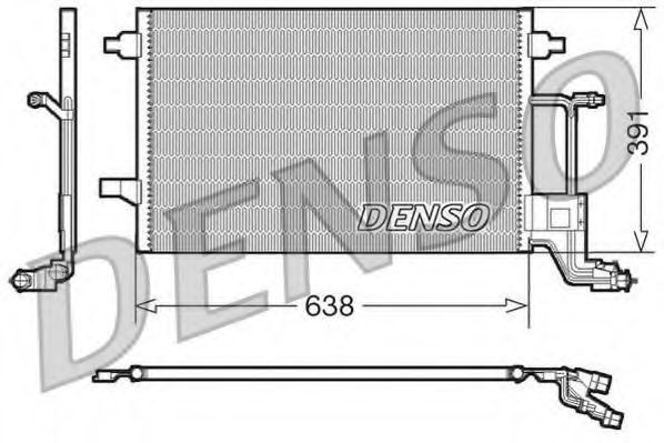 Конденсатор, кондиционер DENSO DCN02014