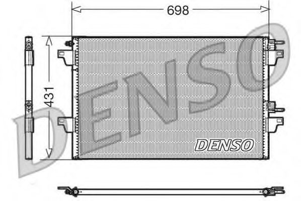 Конденсатор, кондиционер DENSO DCN23022