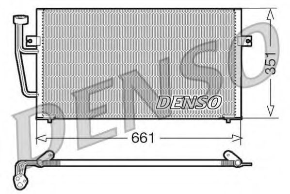 Конденсатор, кондиционер DENSO DCN33008