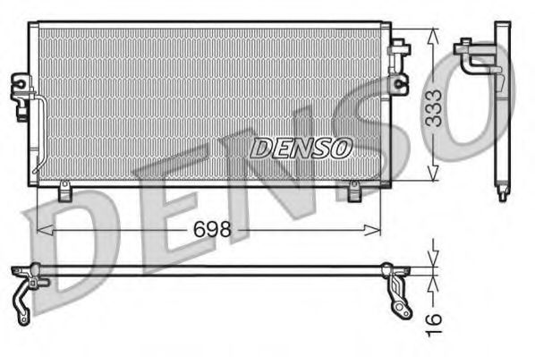 Конденсатор, кондиционер DENSO DCN46010