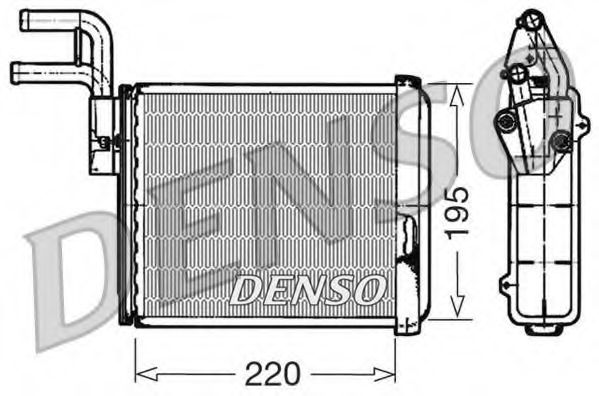 Теплообменник, отопление салона DENSO DRR09032