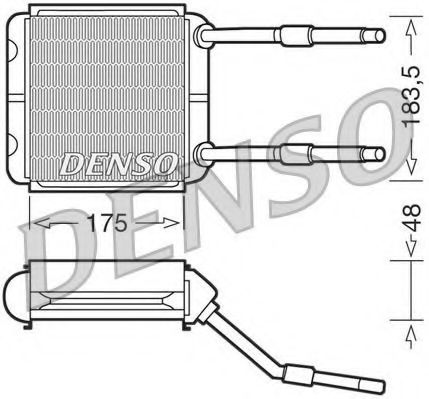 Теплообменник, отопление салона DENSO DRR20001