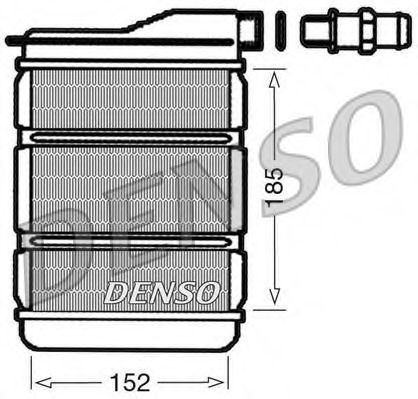 Теплообменник, отопление салона DENSO DRR23011