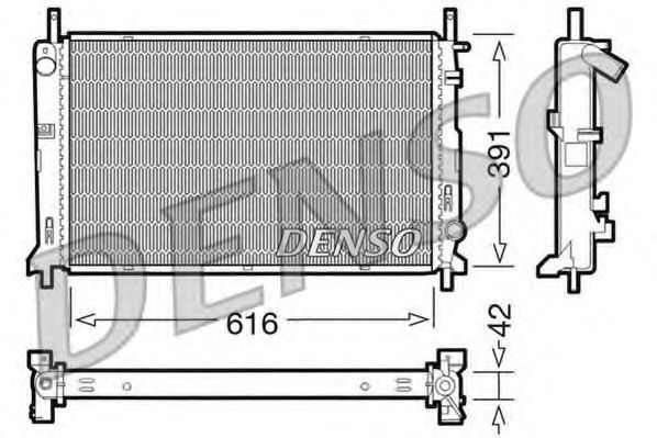 Радиатор, охлаждение двигателя DENSO DRM10071