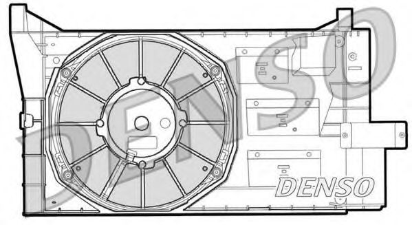 Вентилятор, охлаждение двигателя DENSO DER09050