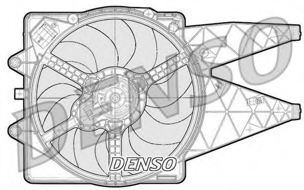 Вентилятор, охлаждение двигателя DENSO DER09091