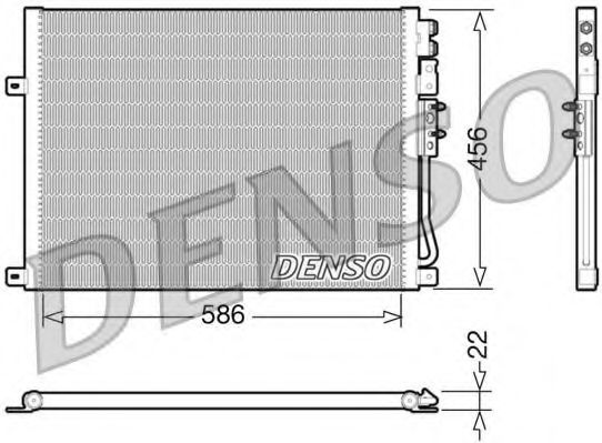 Конденсатор, кондиционер DENSO DCN06009