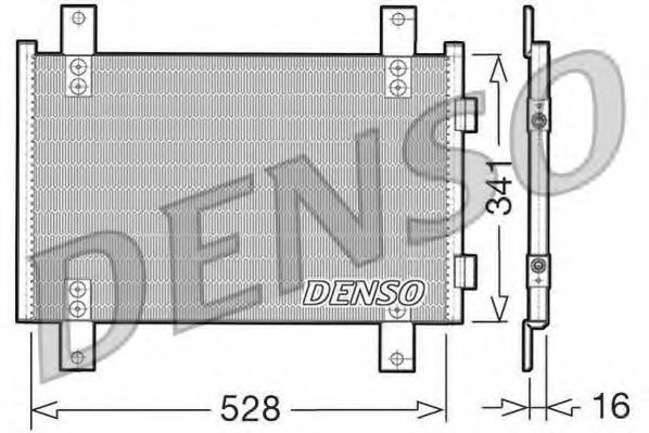 Конденсатор, кондиционер DENSO DCN07001