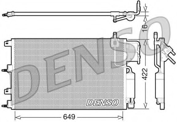 Конденсатор, кондиционер DENSO DCN10023