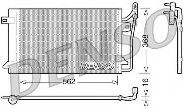 Конденсатор, кондиционер DENSO DCN10026