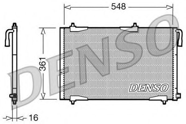 Конденсатор, кондиционер DENSO DCN21002