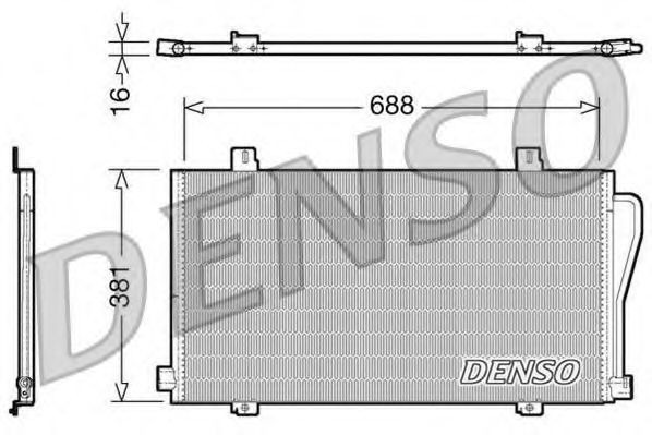 Конденсатор, кондиционер DENSO DCN23017