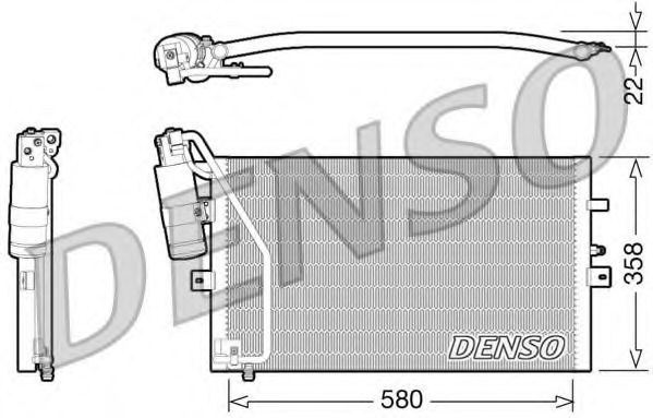 Конденсатор, кондиционер DENSO DCN25003