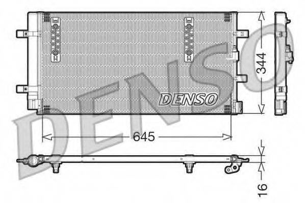 Конденсатор, кондиционер DENSO DCN32060