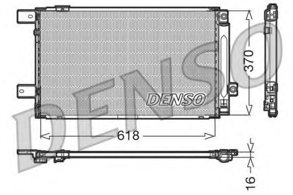 Конденсатор, кондиционер DENSO DCN50005