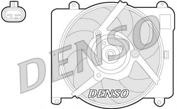 Вентилятор, охлаждение двигателя DENSO DER09054