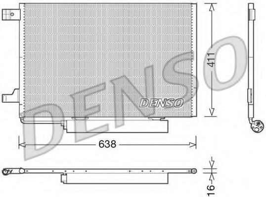 Конденсатор, кондиционер DENSO DCN17006