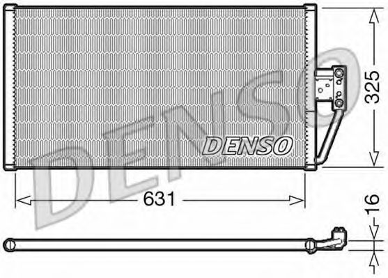 Конденсатор, кондиционер DENSO DCN05021