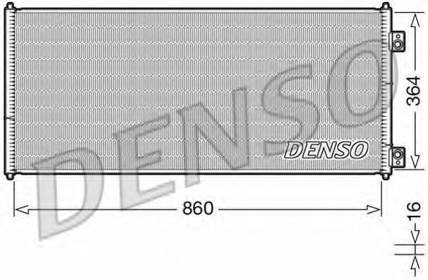 Конденсатор, кондиционер DENSO DCN10032