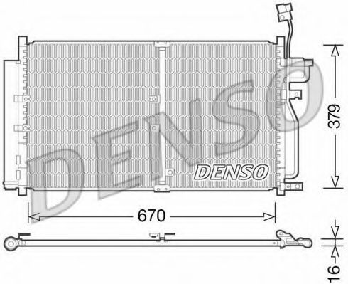 Конденсатор, кондиционер DENSO DCN15003