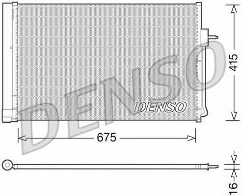 Конденсатор, кондиционер DENSO DCN15001