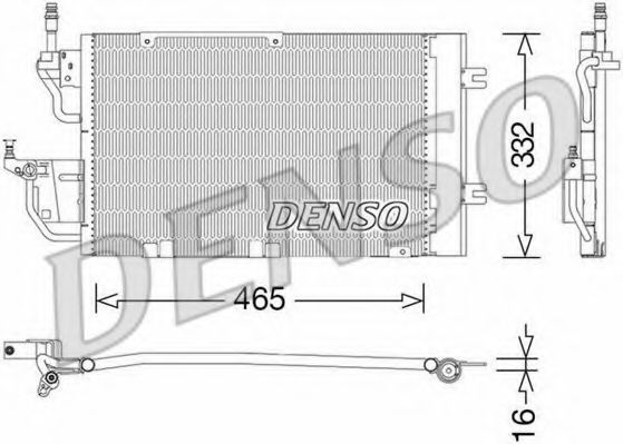 Конденсатор, кондиционер DENSO DCN20037