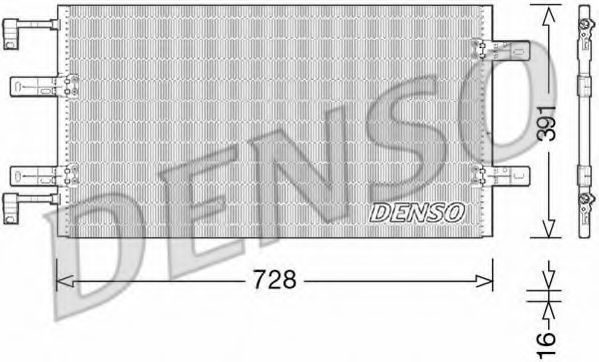 Конденсатор, кондиционер DENSO DCN23036