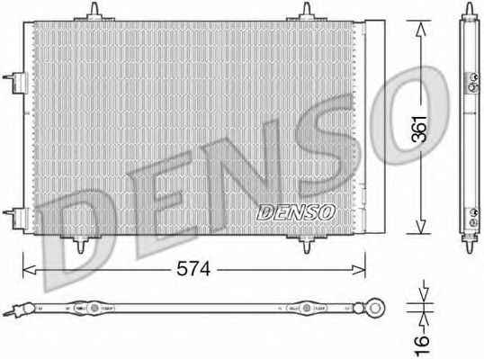 Конденсатор, кондиционер DENSO DCN21020