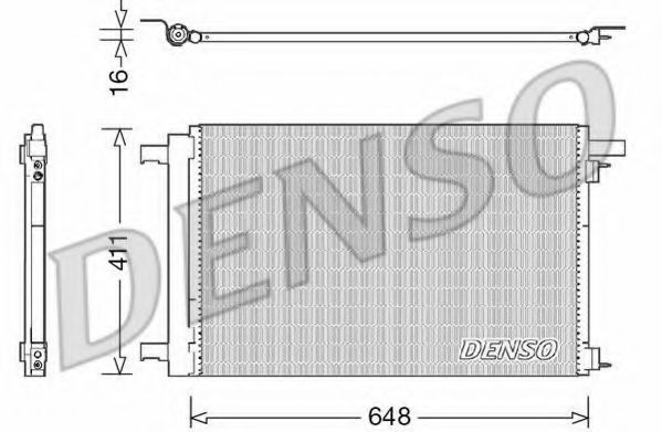Конденсатор, кондиционер DENSO DCN21021
