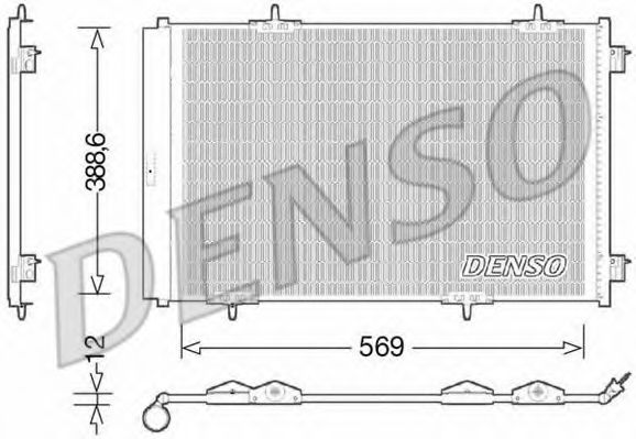 Конденсатор, кондиционер DENSO DCN21030