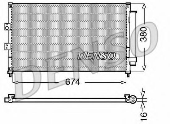 Конденсатор, кондиционер DENSO DCN40014