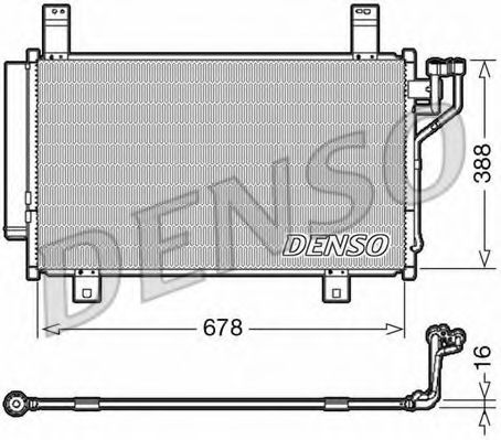 Конденсатор, кондиционер DENSO DCN44009