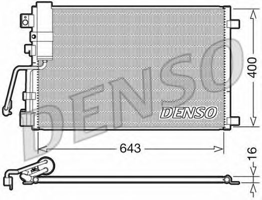 Конденсатор, кондиционер DENSO DCN46008