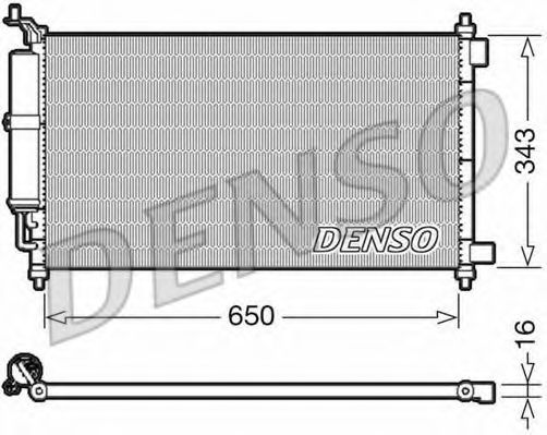 Конденсатор, кондиционер DENSO DCN46020