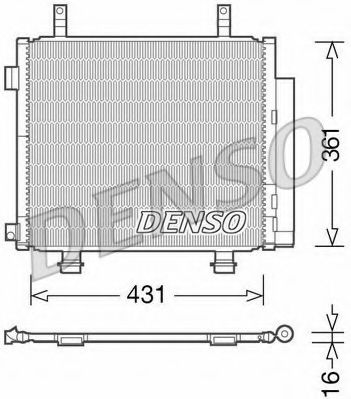 Конденсатор, кондиционер DENSO DCN47004