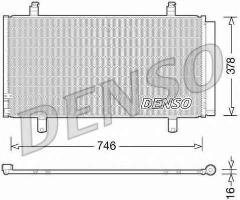Конденсатор, кондиционер DENSO DCN50048