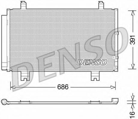 Конденсатор, кондиционер DENSO DCN51013