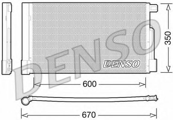 Конденсатор, кондиционер DENSO DCN01004