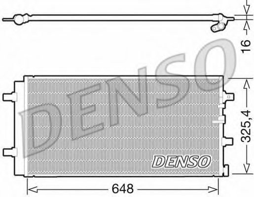 Конденсатор, кондиционер DENSO DCN02021