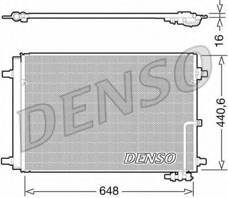 Конденсатор, кондиционер DENSO DCN02022