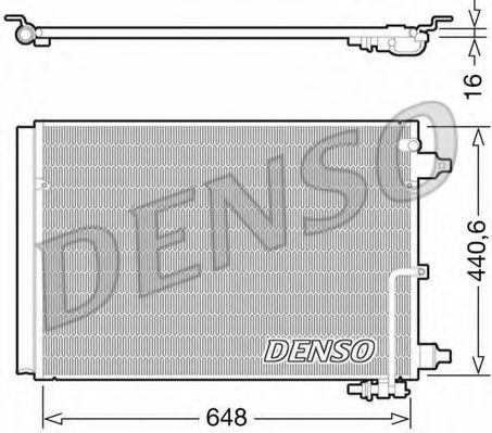 Конденсатор, кондиционер DENSO DCN02025