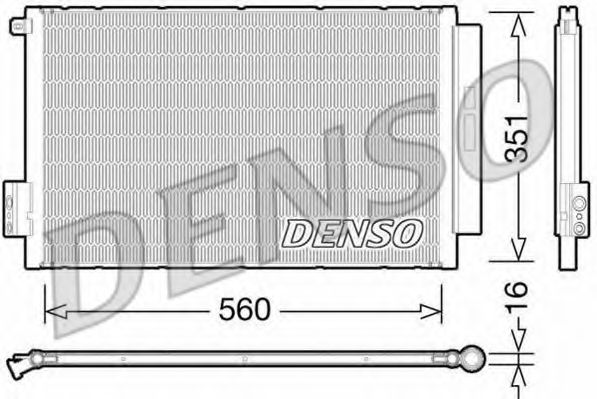 Конденсатор, кондиционер DENSO DCN09043